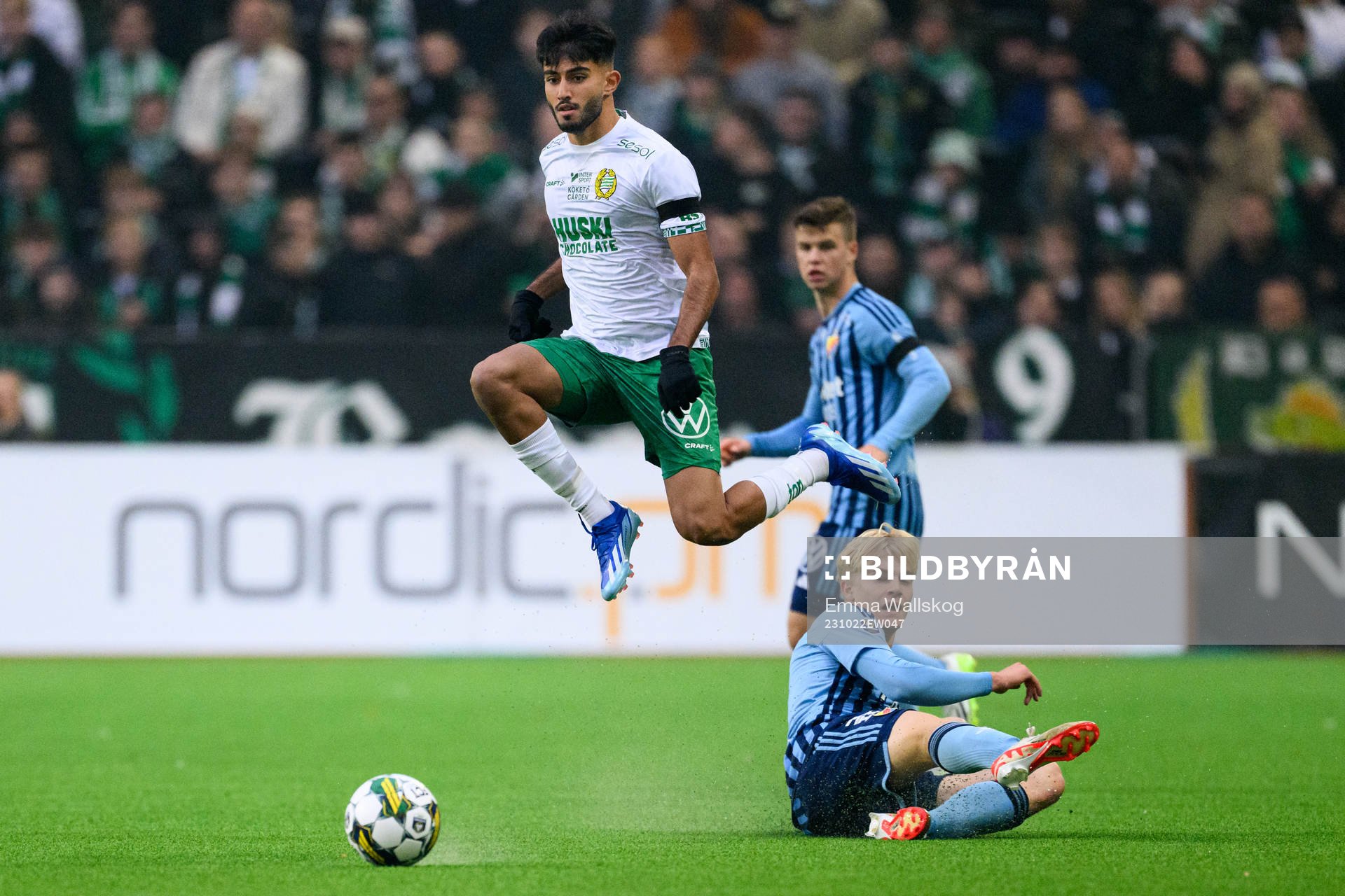 Hammarbys Montader Madjed och Djurgårdens Lucas Bergvall