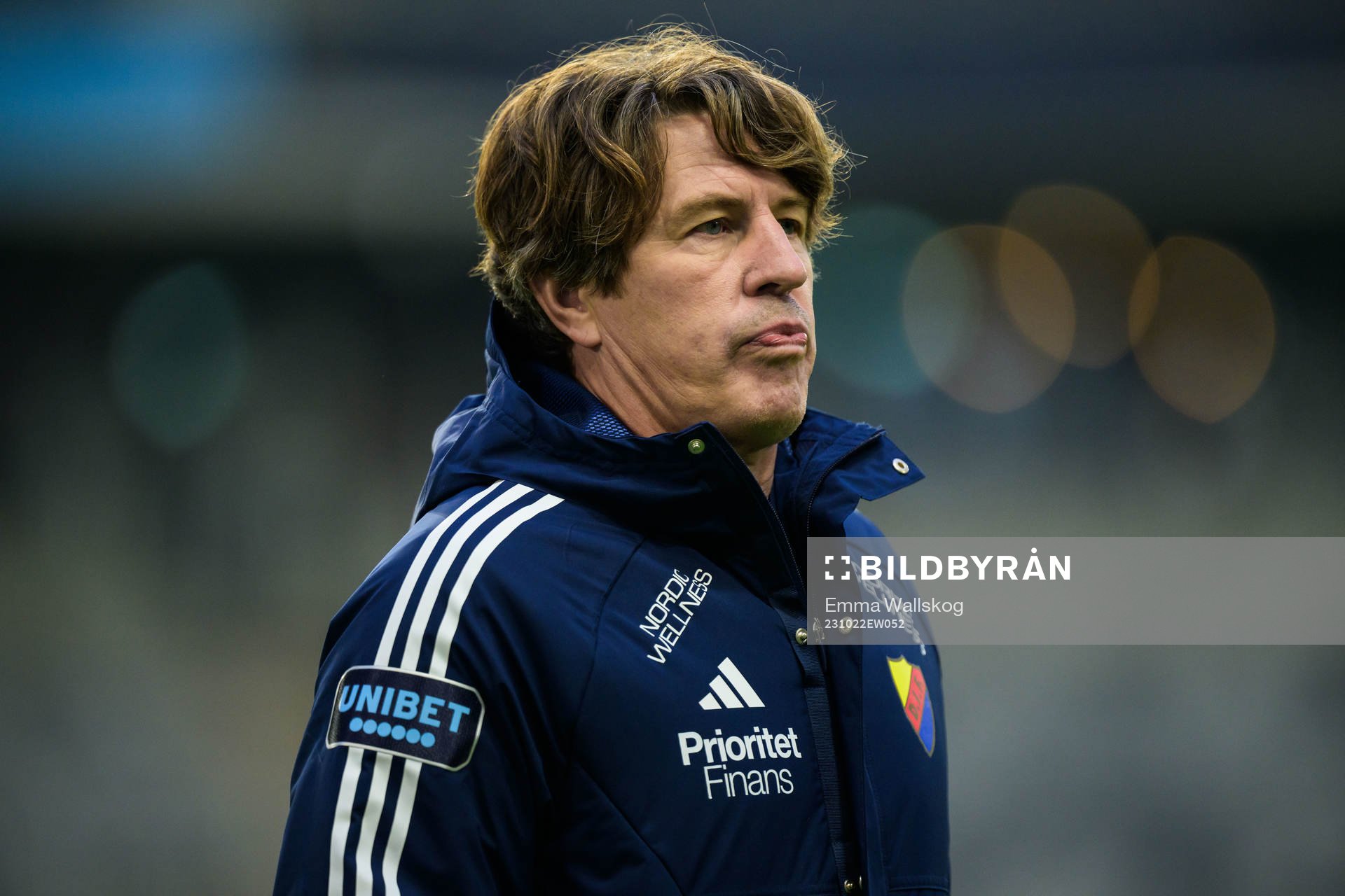 Djurgårdens tränare Thomas Lagerlöf deppar