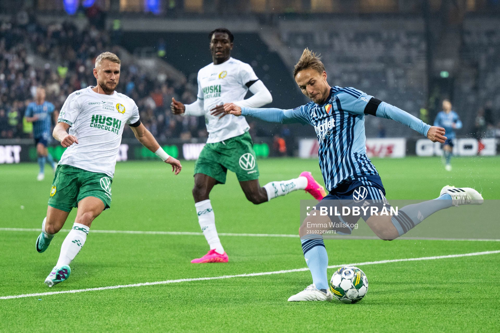 Hammarbys Simon Strand och Djurgårdens Oskar Fallenius