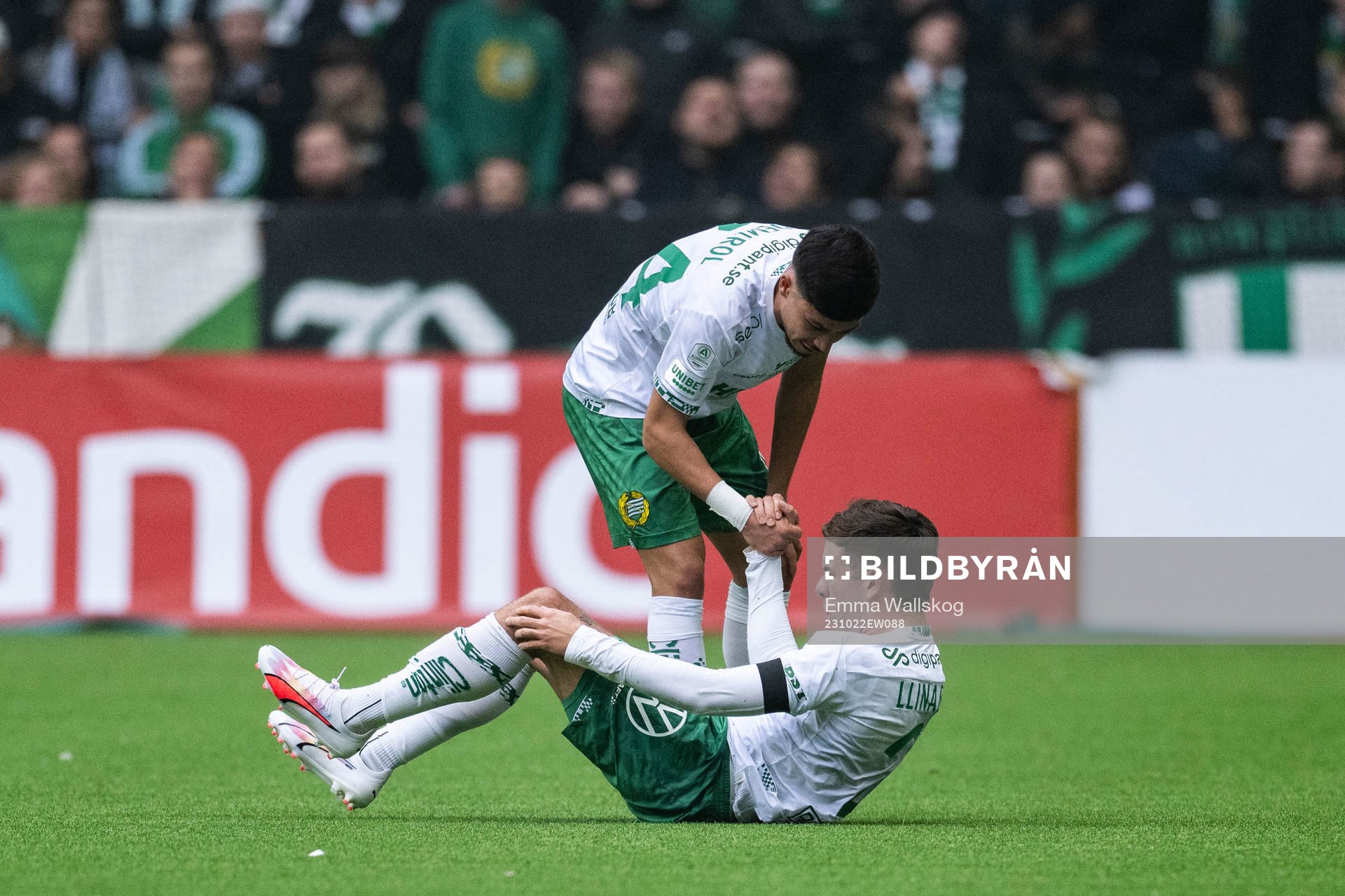 Hammarbys Alper Demirol och Marc Llinares Barragan