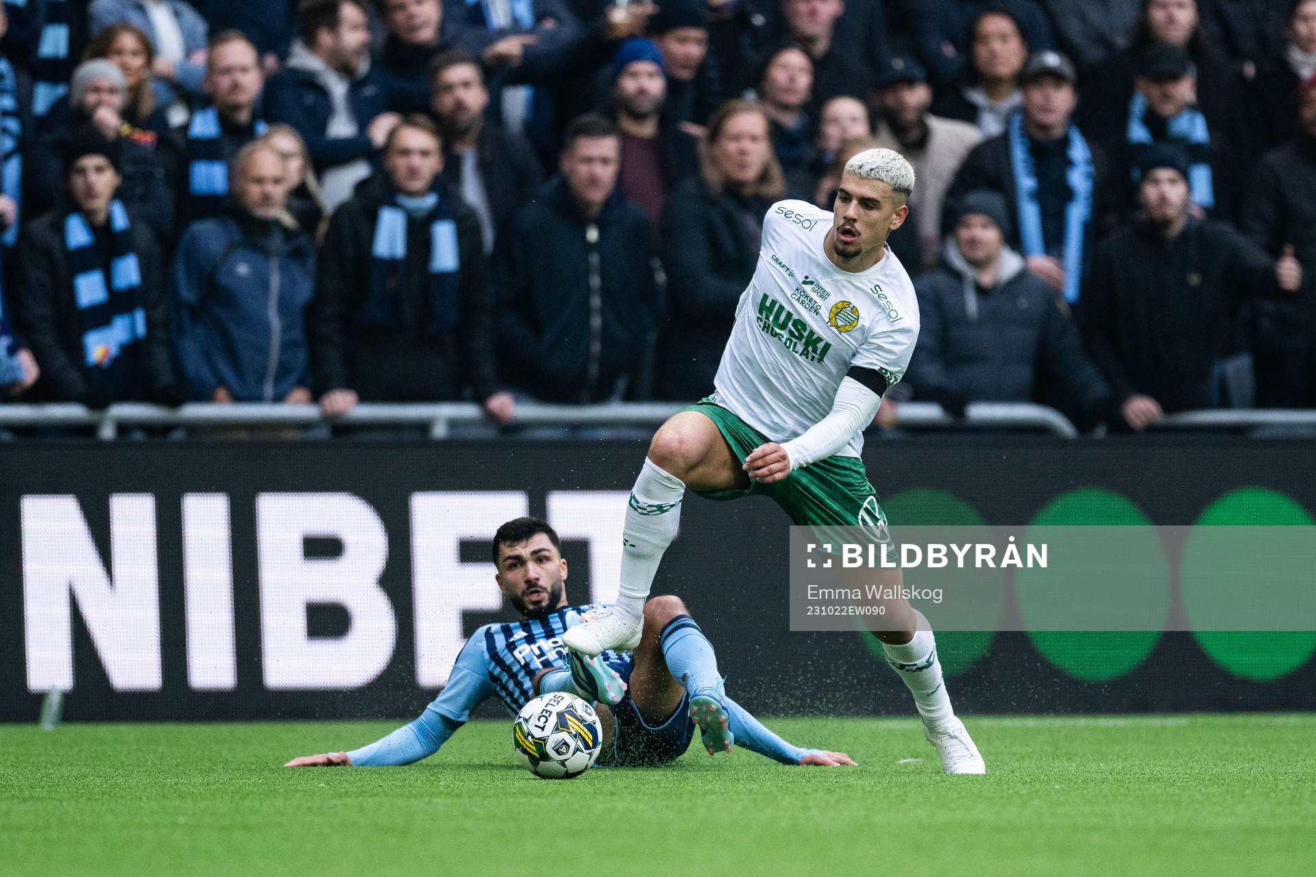 Djurgårdens Musa Gurbanli och Hammarbys Edvin Kurtulus