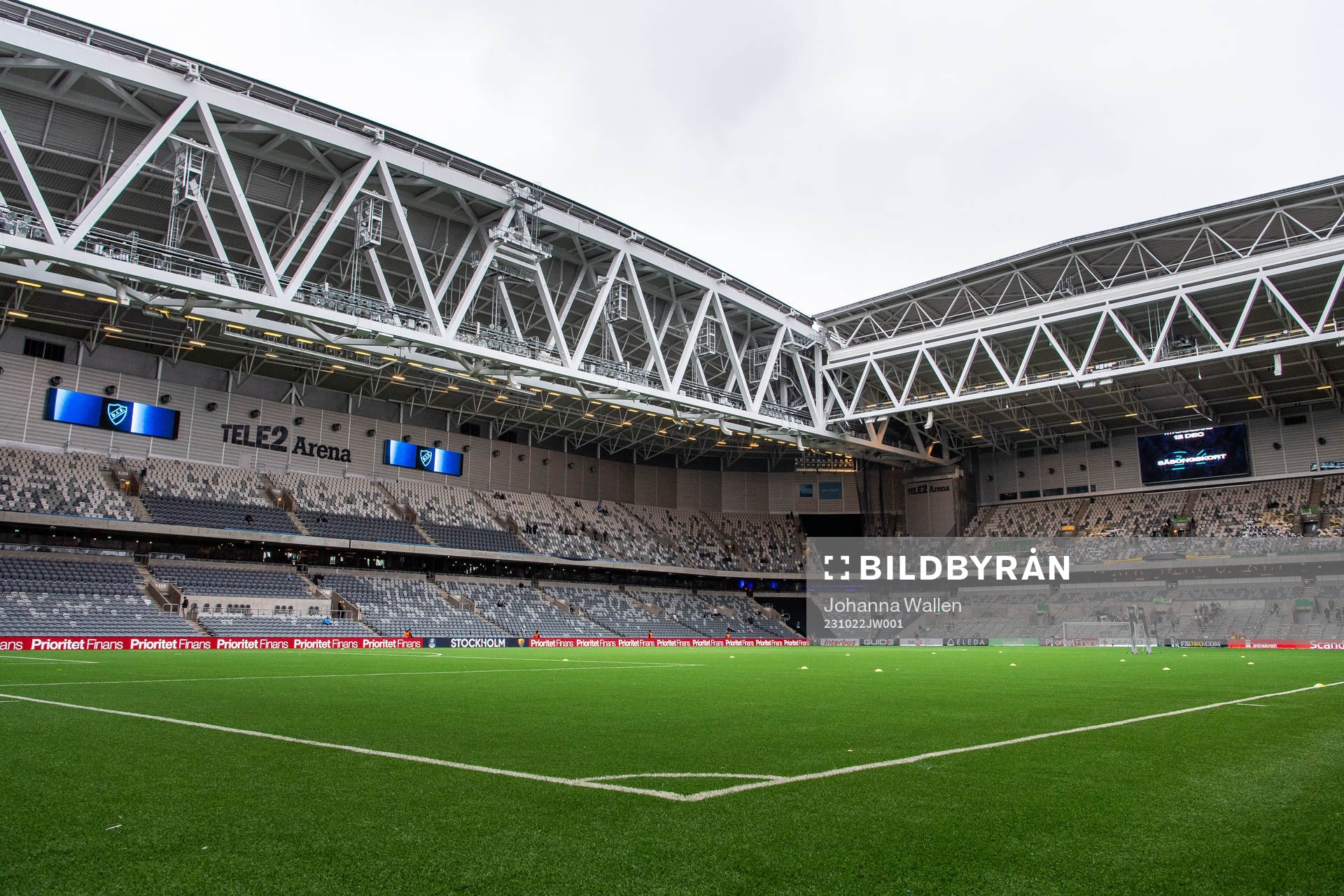 Vy över Tele2 Arena