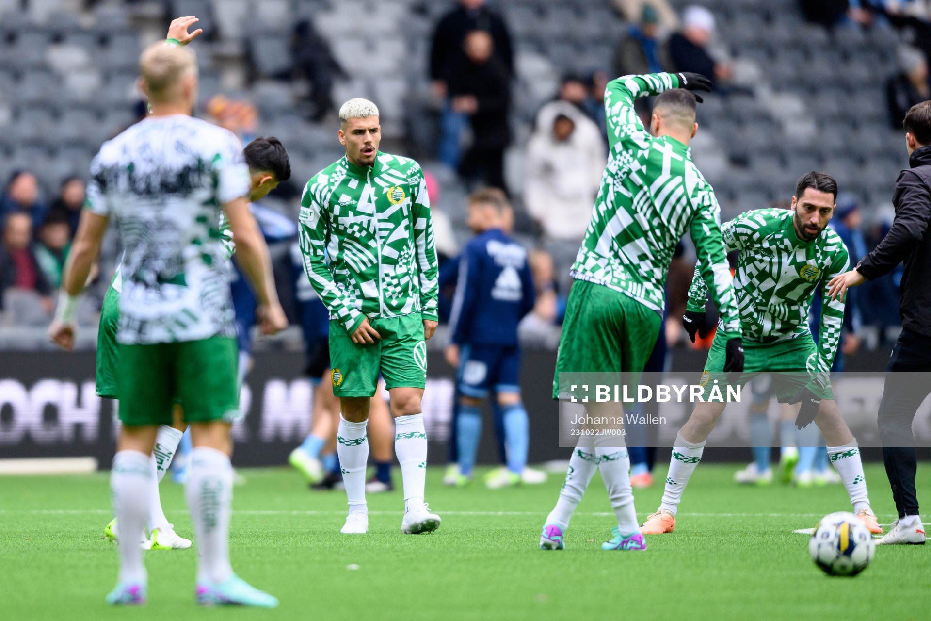 Hammarbys Edvin Kurtulus innan fotbollsmatchen i