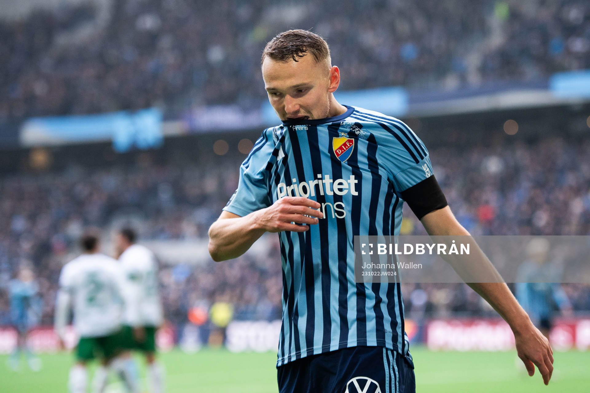 Djurgårdens Piotr Johansson deppar
