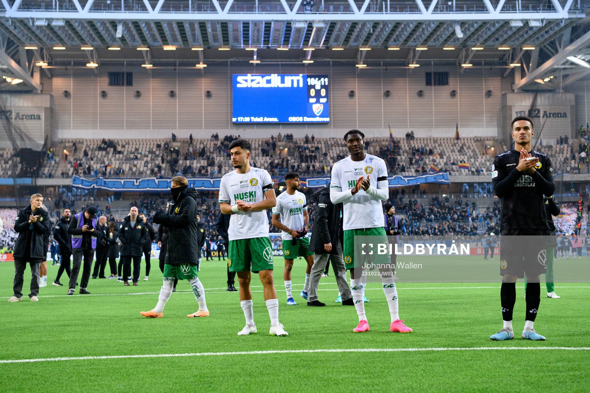 Hammarbys spelare tackar publiken