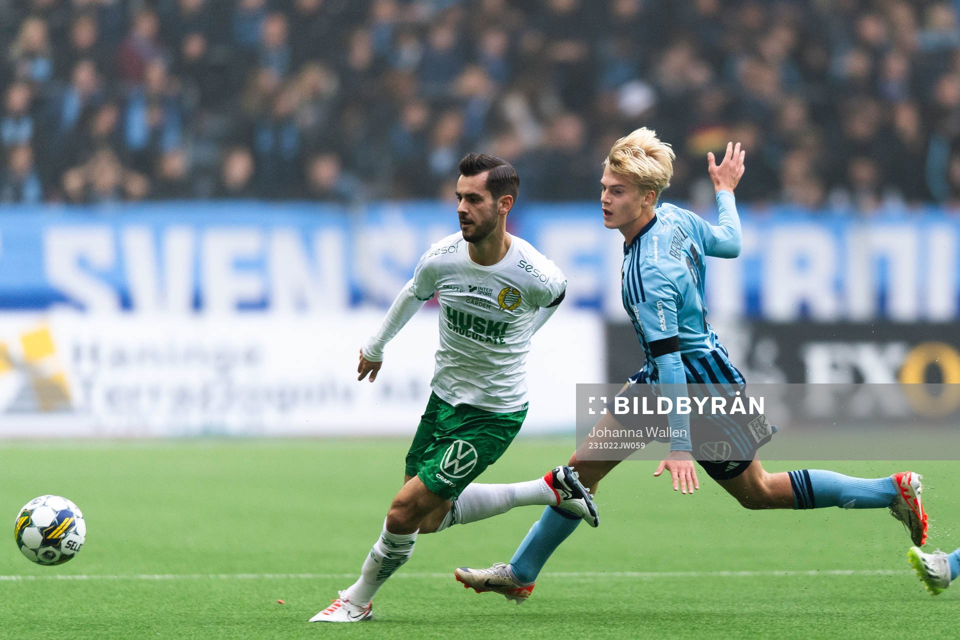 Hammarbys Adi Nalic och Djurgårdens Lucas Bergvall
