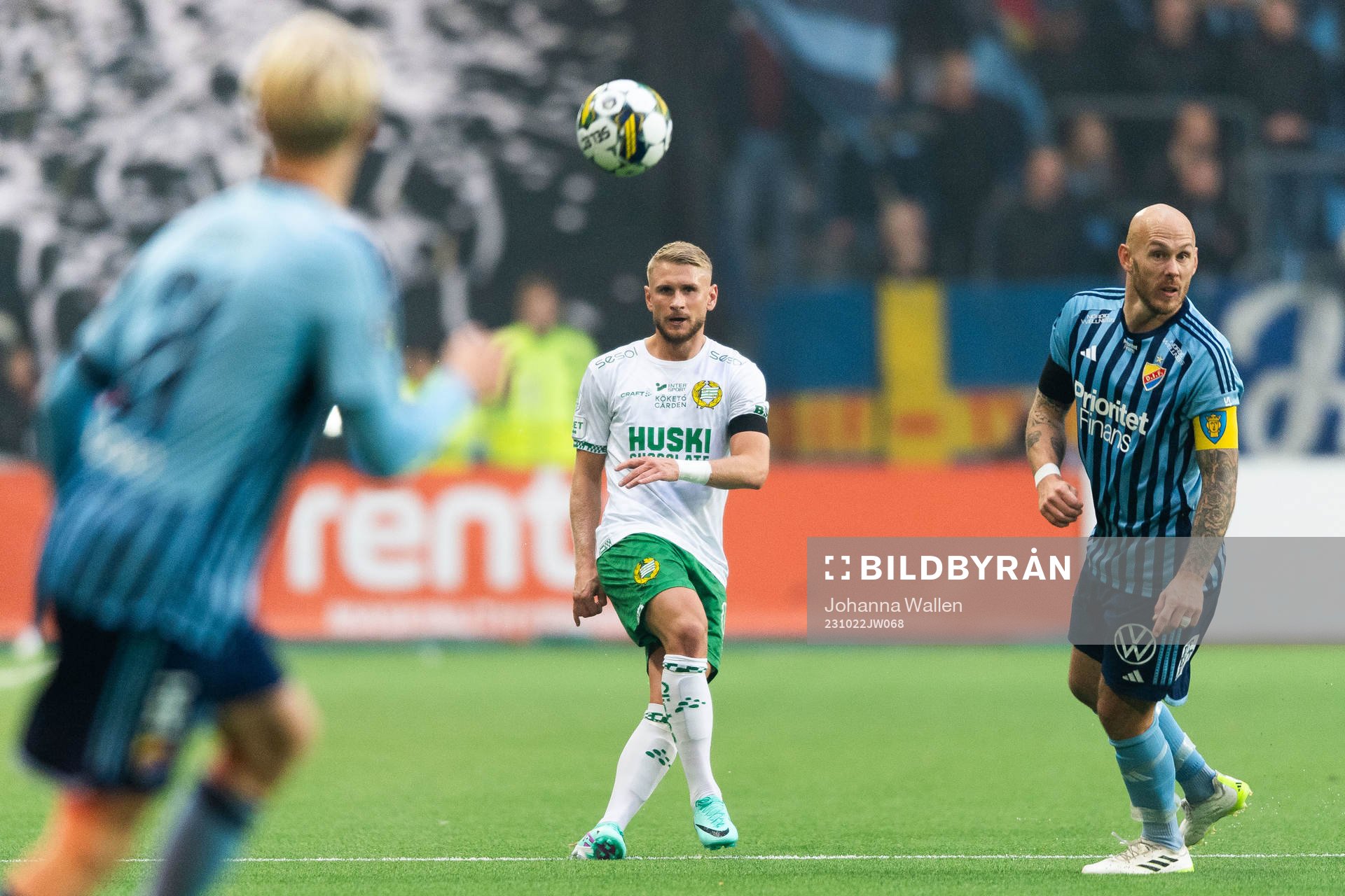 Hammarbys Simon Strand och Djurgårdens Magnus Eriksson
