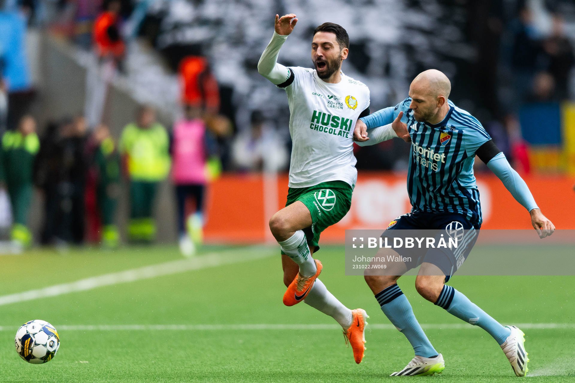 Hammarbys Nahir Besara och Djurgårdens Marcus Danielson