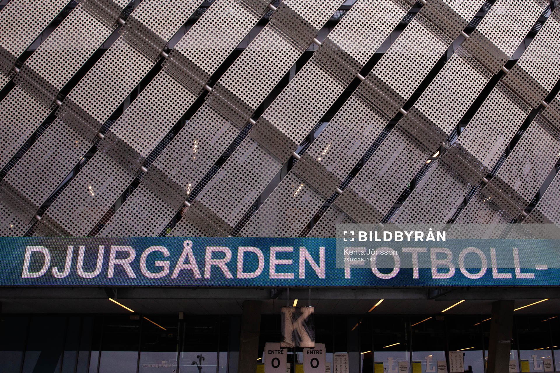 Exteriör av Tele2 Arena