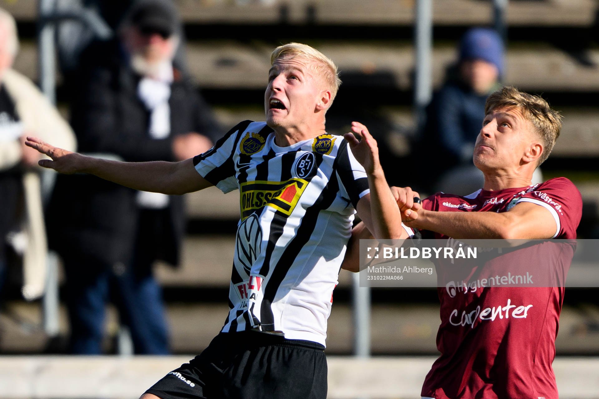Landskronas Emil Lindman och Västerås SKs Simon Gefvert