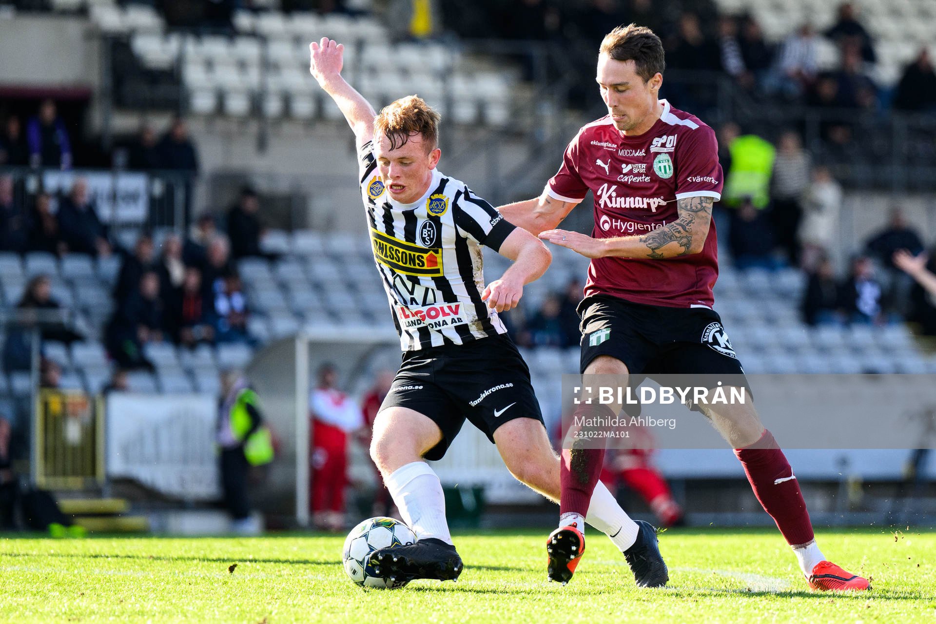 Landskronas Sam Hegdal och Västerås SKs Filip Tronet