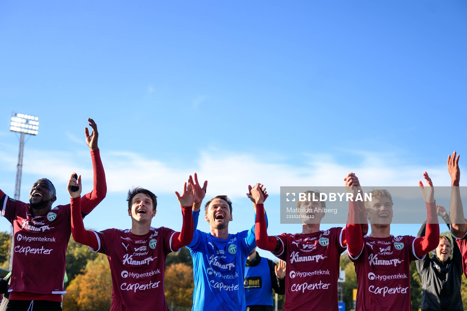 Västerås SKs spelare jublar