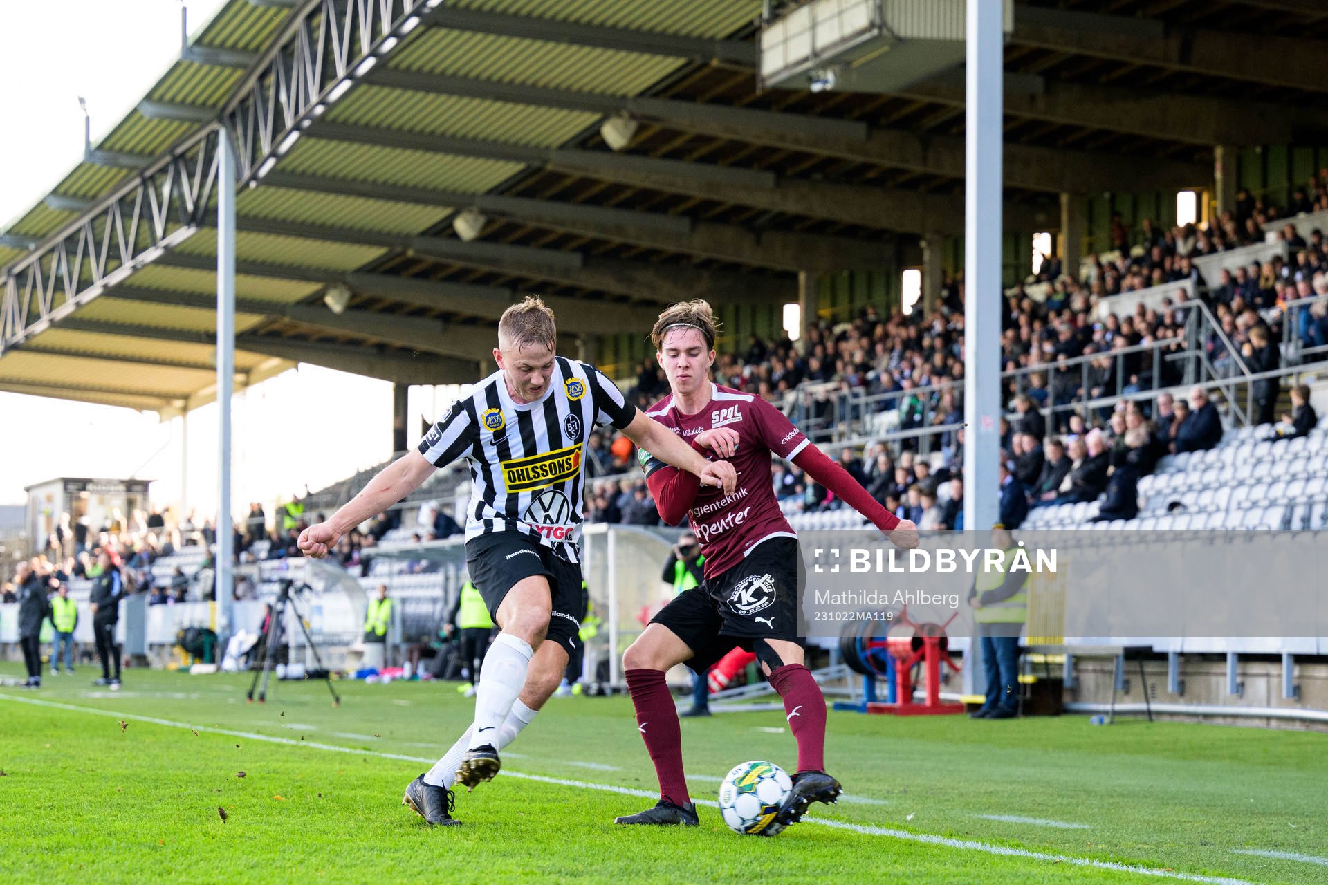 Landskronas Jesper Strid och  Västerås SKs Max Larsson