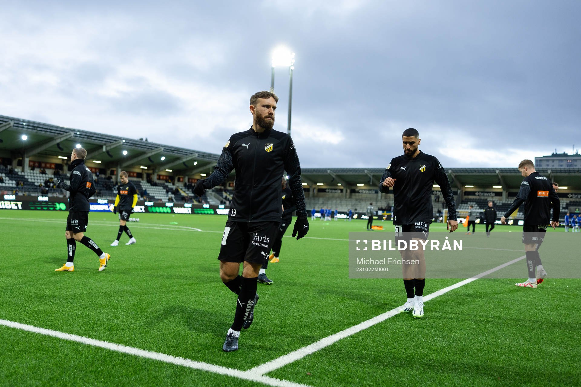 Häckens Simon Sandberg innan fotbollsmatchen i Allsvenskan