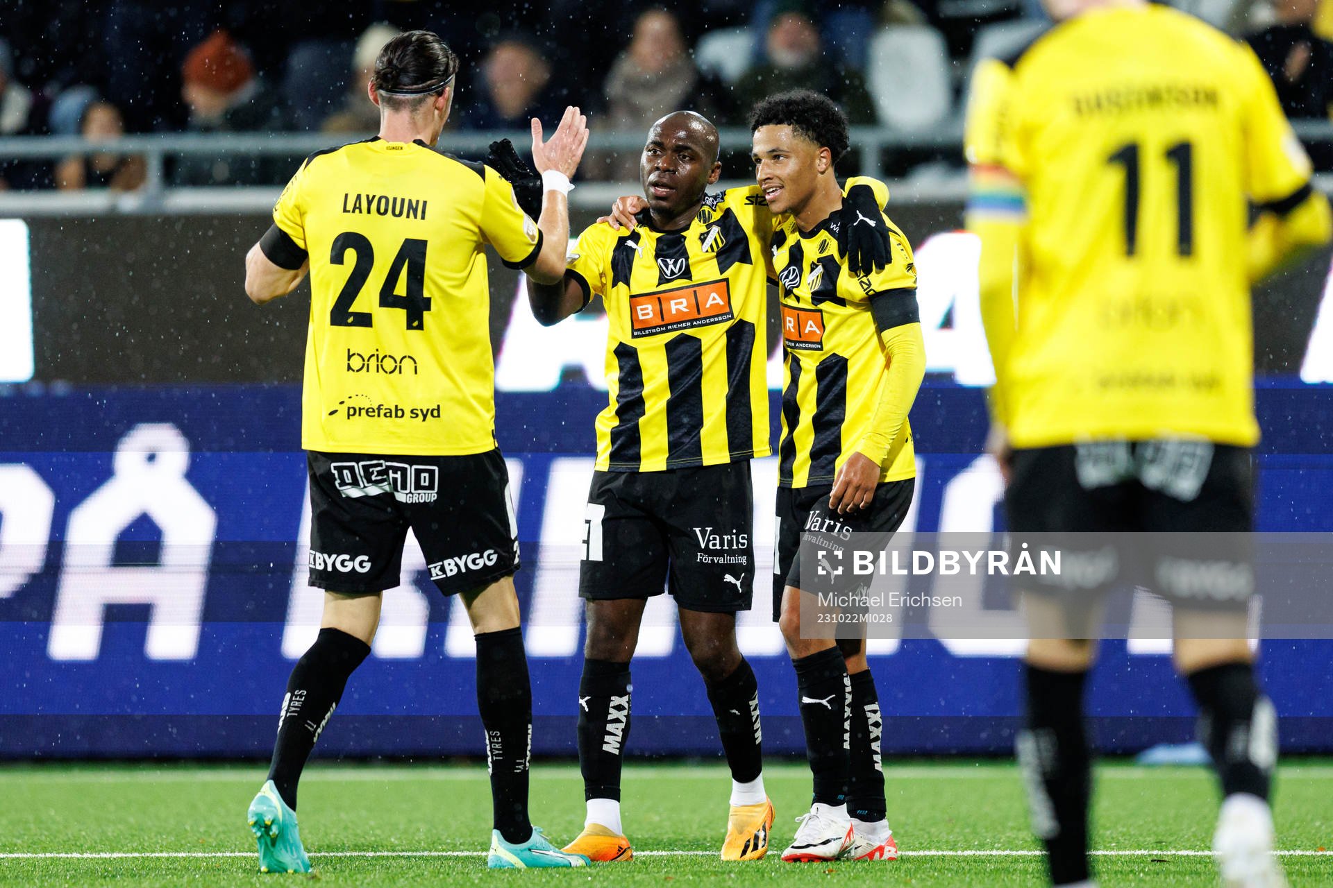 Häckens Edward Chilufya jublar