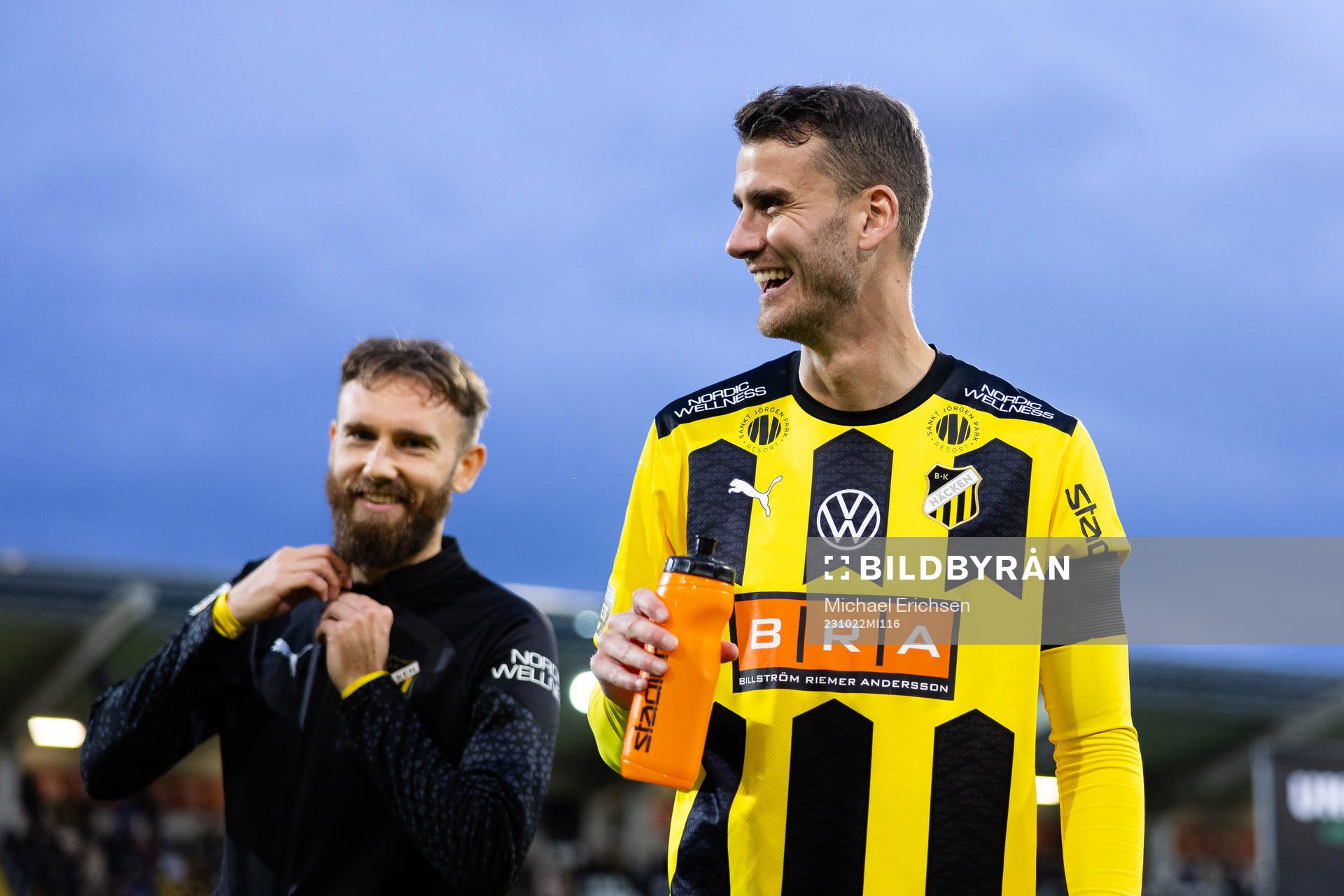 Häckens Simon Sandberg och Johan Hammar  innan
