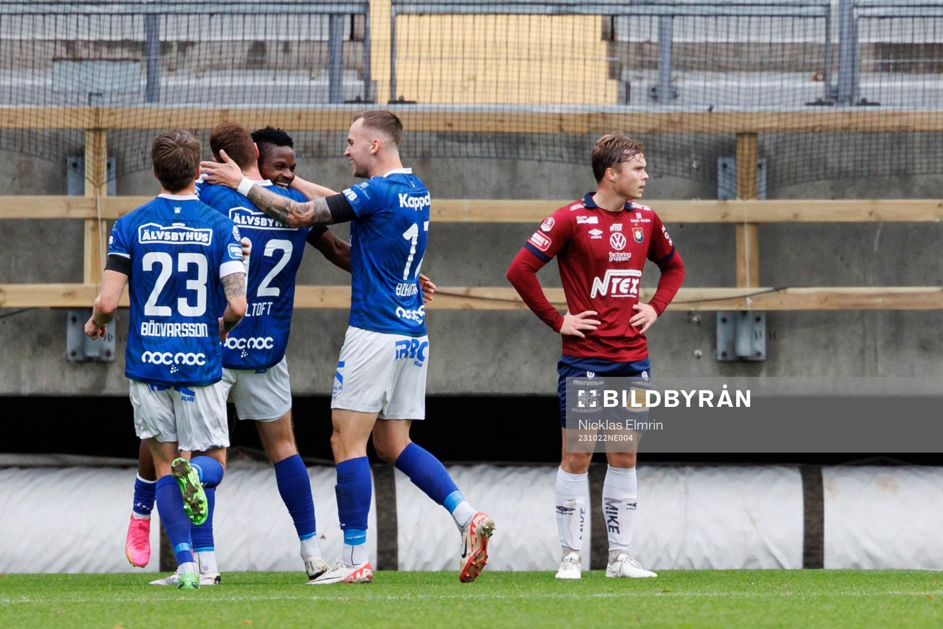 Trelleborgs spelare jublar