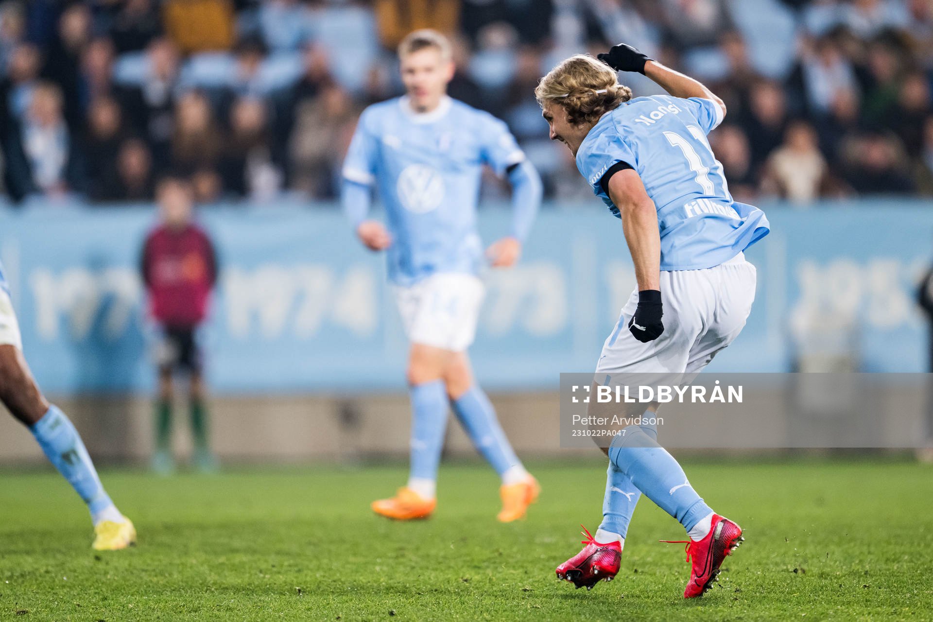Malmö FFs Sebastian Nanasi gör 1-0