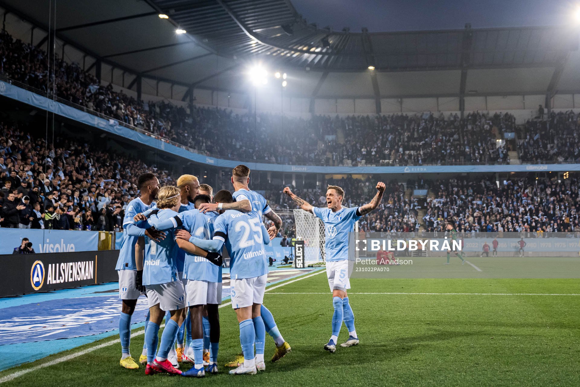 Malmö FFs spelare jublar