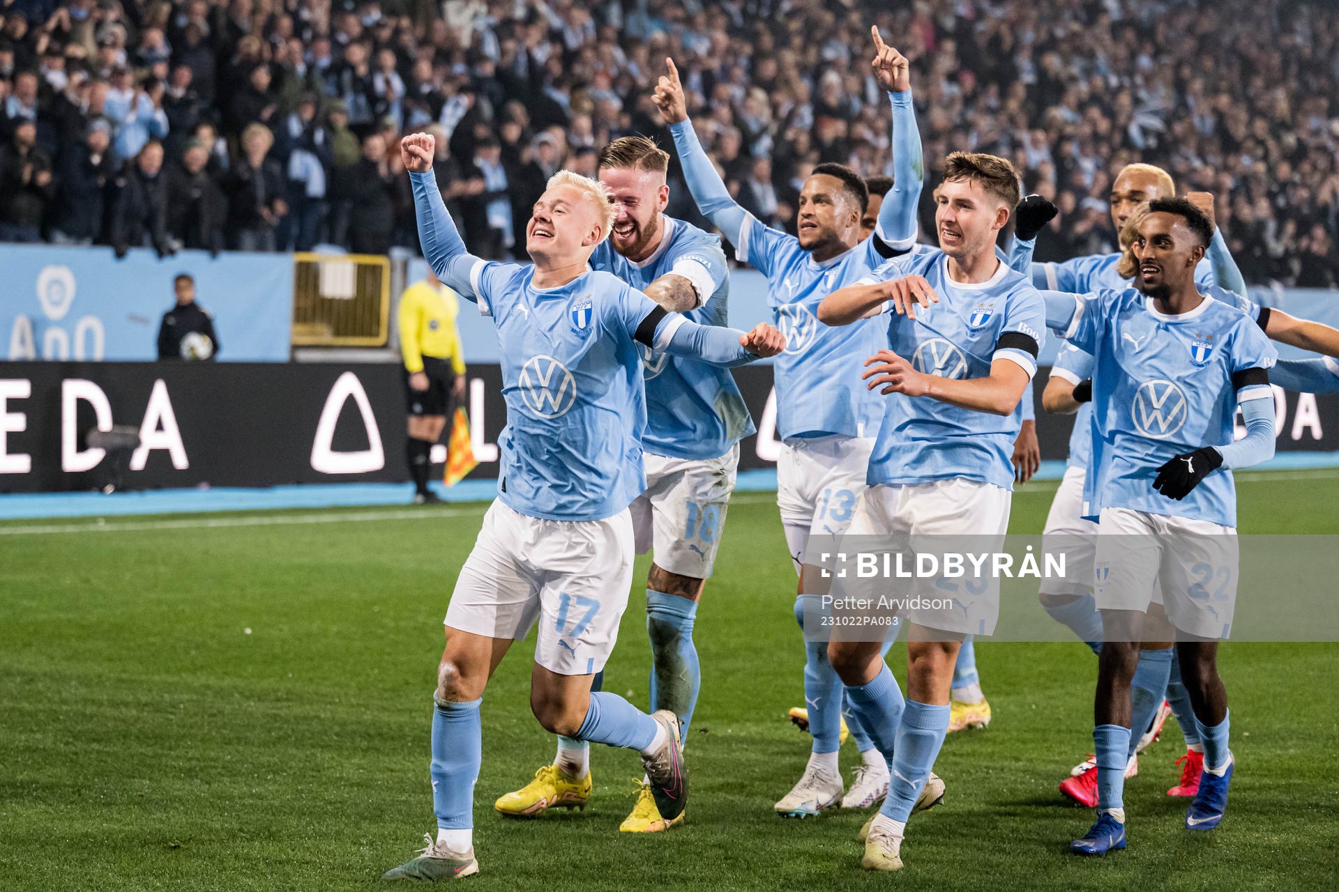 Malmö FFs Otto Rosengren jublar