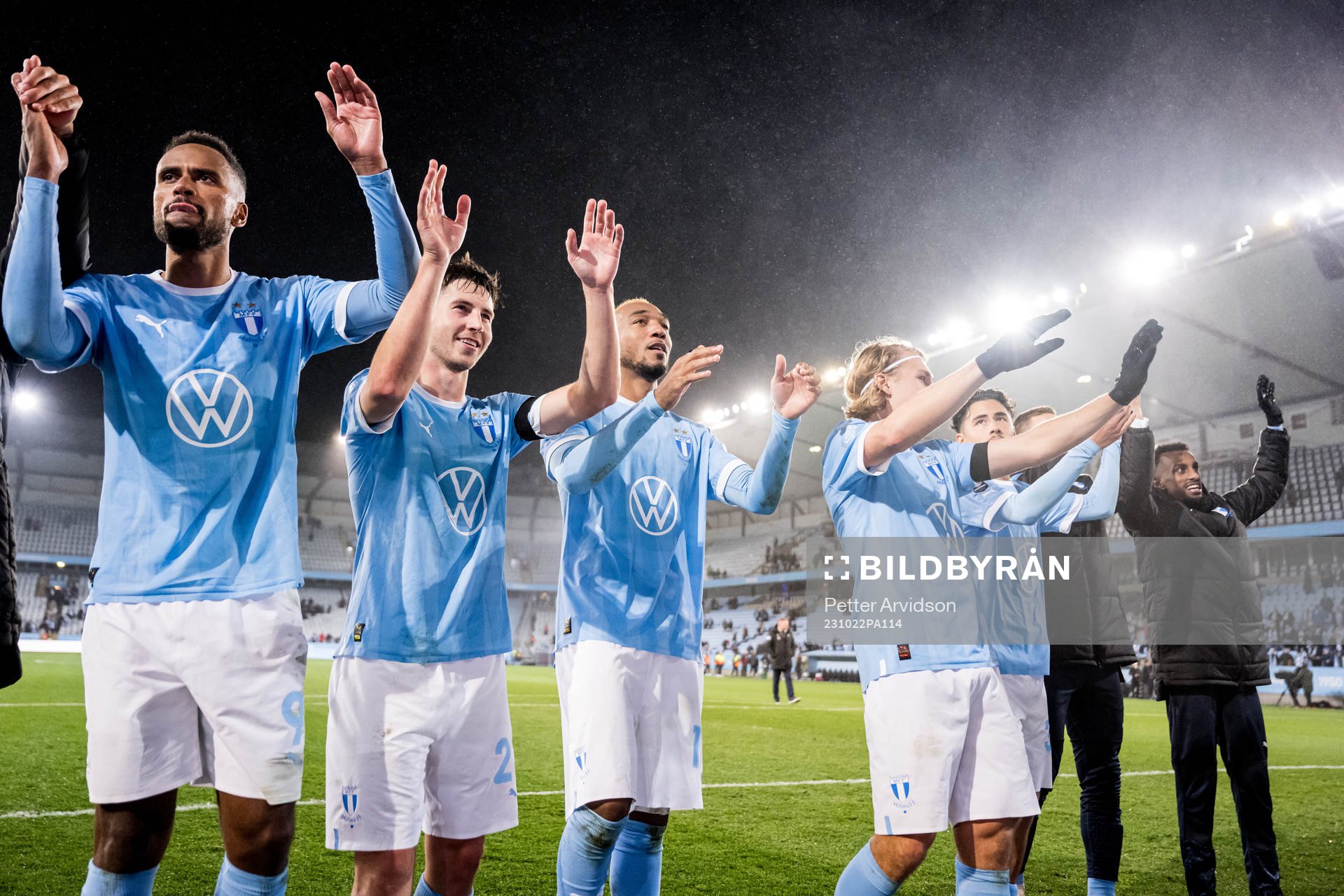 Malmö FFs spelare jublar