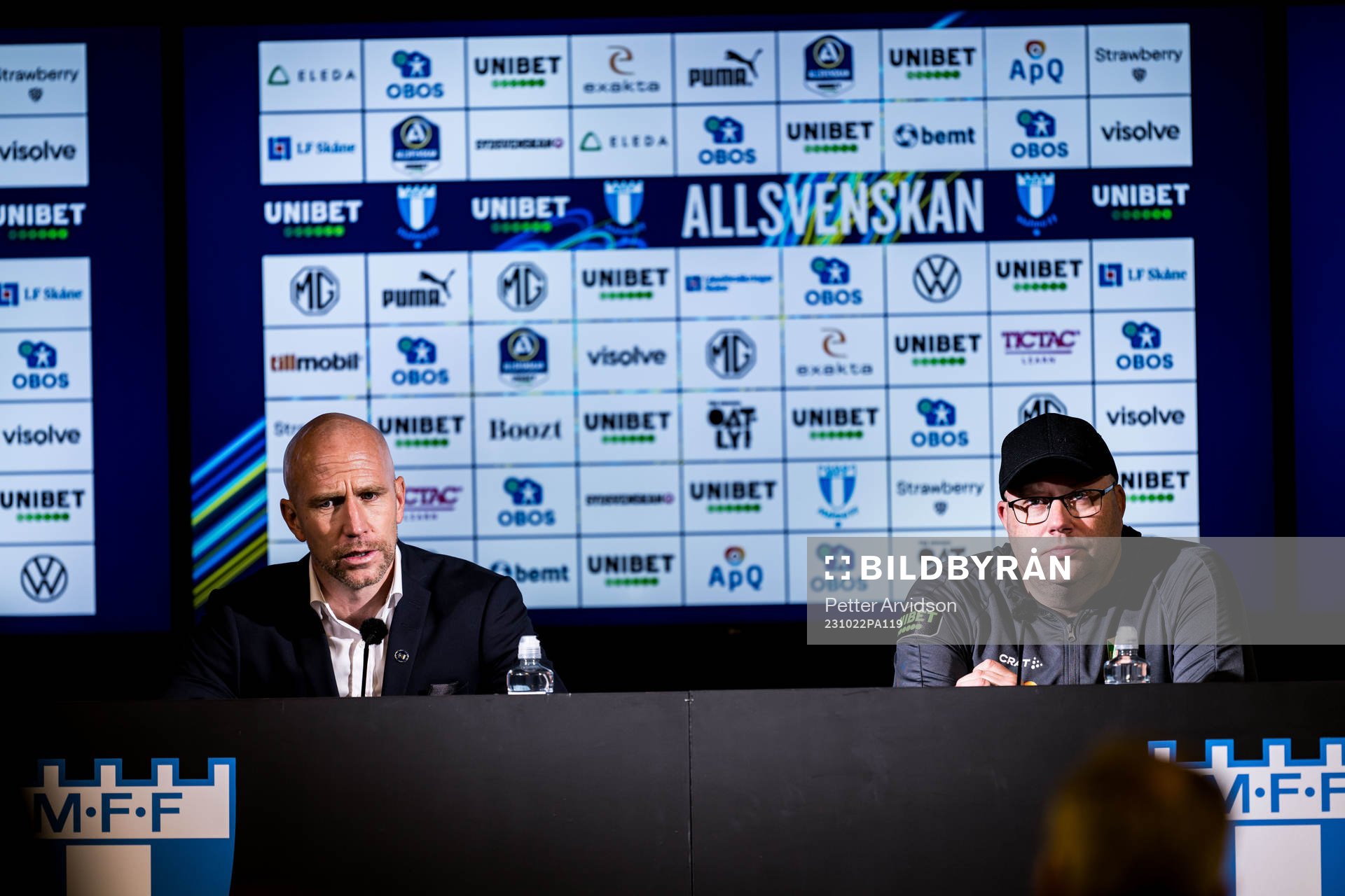 Malmö FFs tränare Henrik Rydström och Varbergs tränare