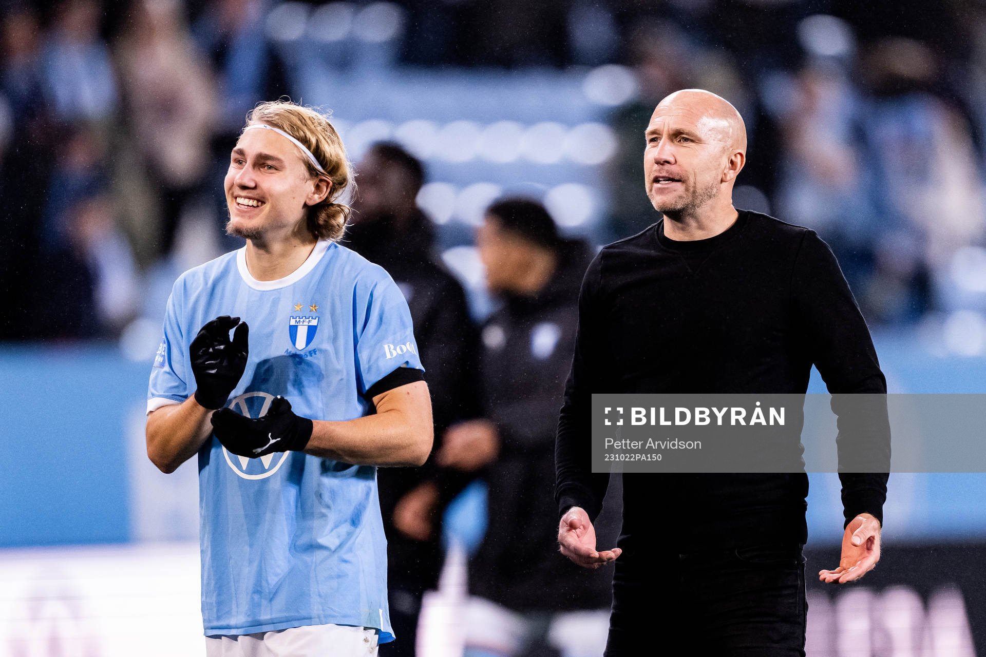 Malmö FFs Sebastian Nanasi och tränare Henrik Rydström