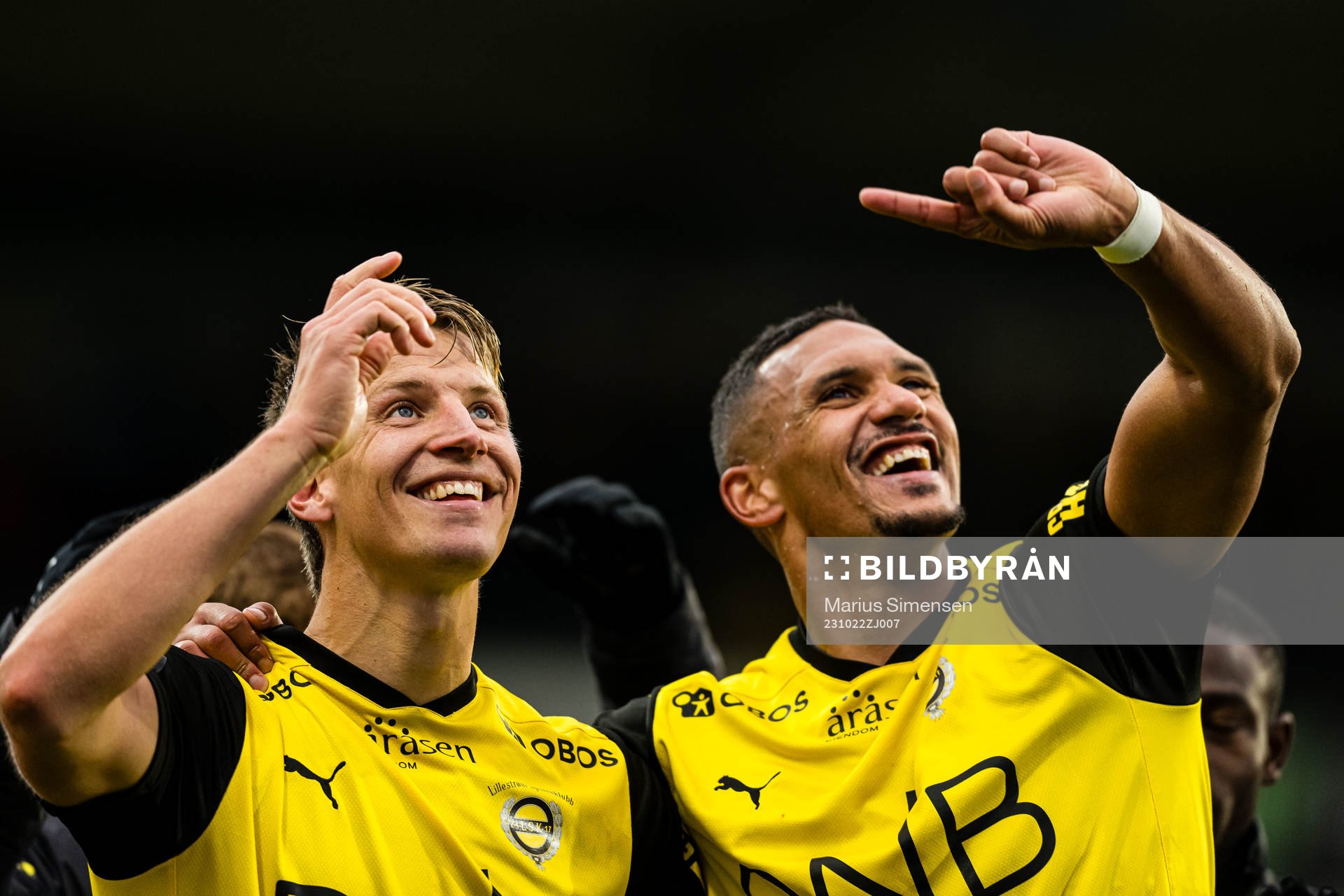Thomas Lehne Olsen and Ruben Gabrielsen of Lillestrøm