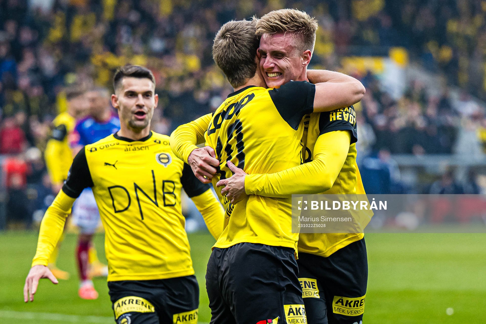 Martin Ove Roseth of Lillestrøm celebrates