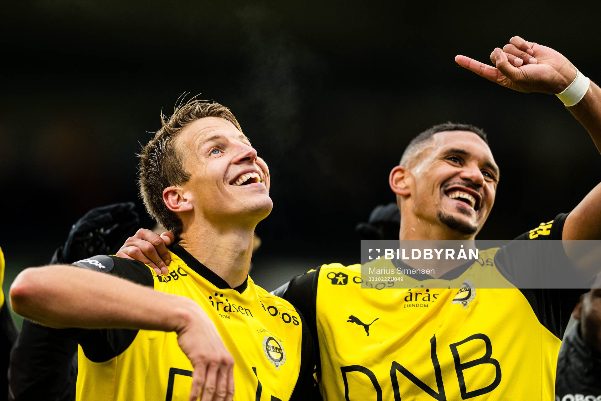 Thomas Lehne Olsen and Ruben Gabrielsen of Lillestrøm