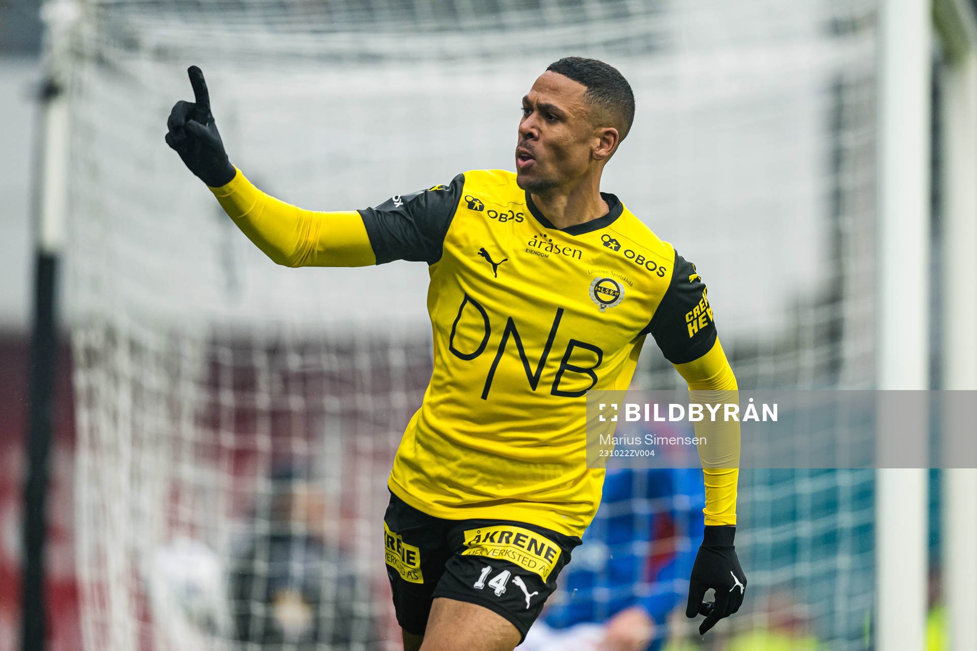 Mathis Gazoa Kippersund Bolly of Lillestrøm celebrates