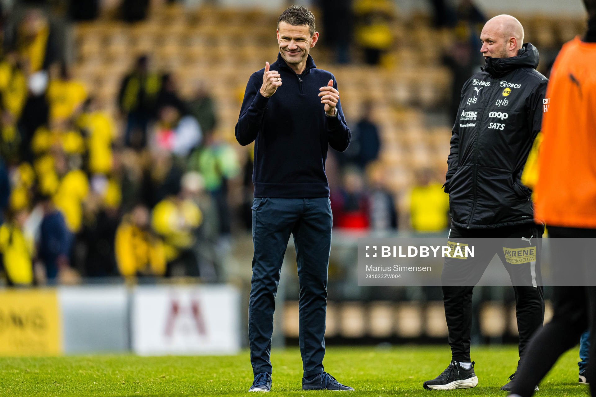 Eirik Bakke, head coach of Lillestrøm, and Marius Bøe,