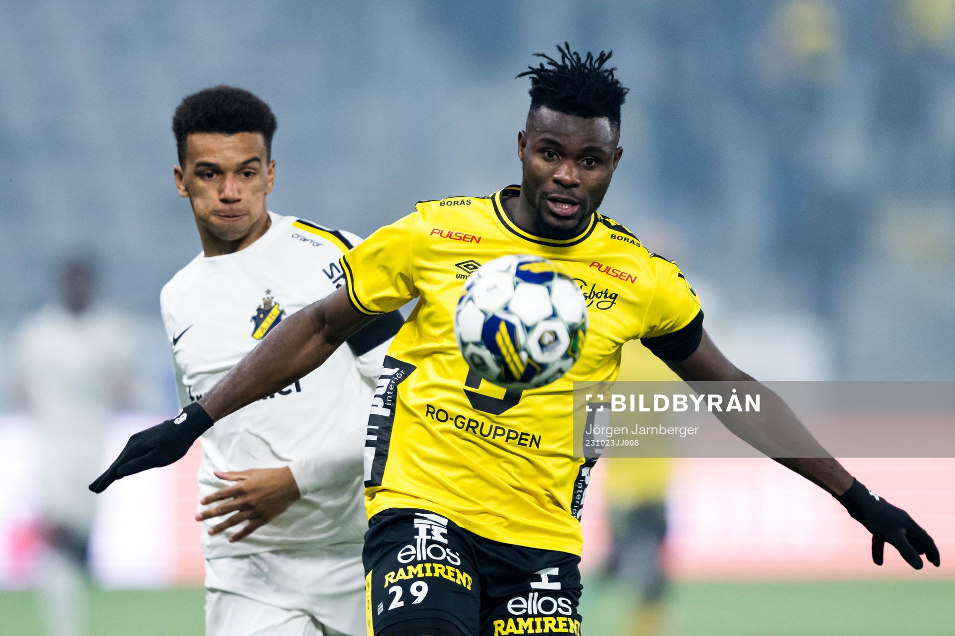 Elfsborgs Ibrahim Buhari och AIKs Rui Modesto