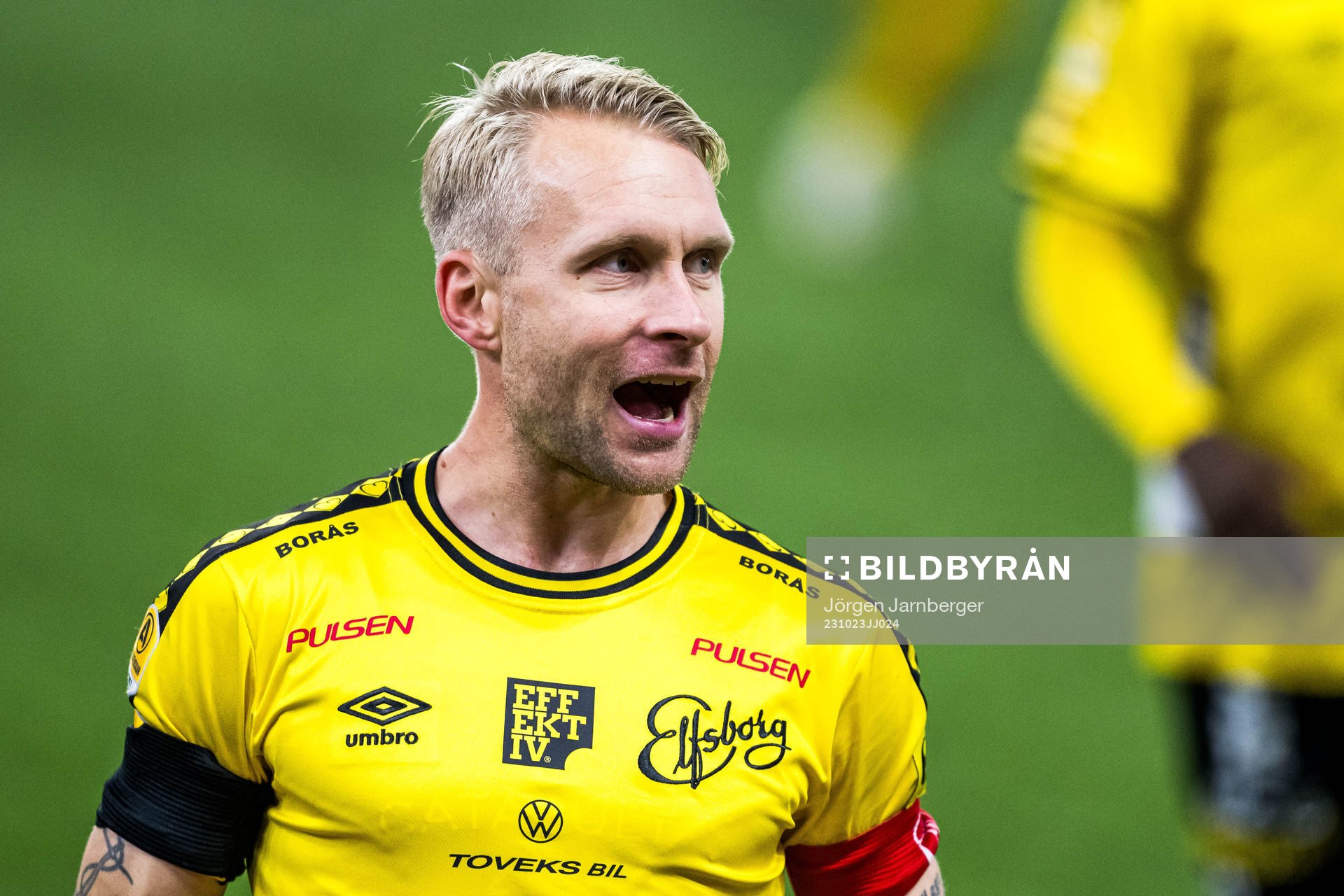 Elfsborgs Johan Larsson jublar