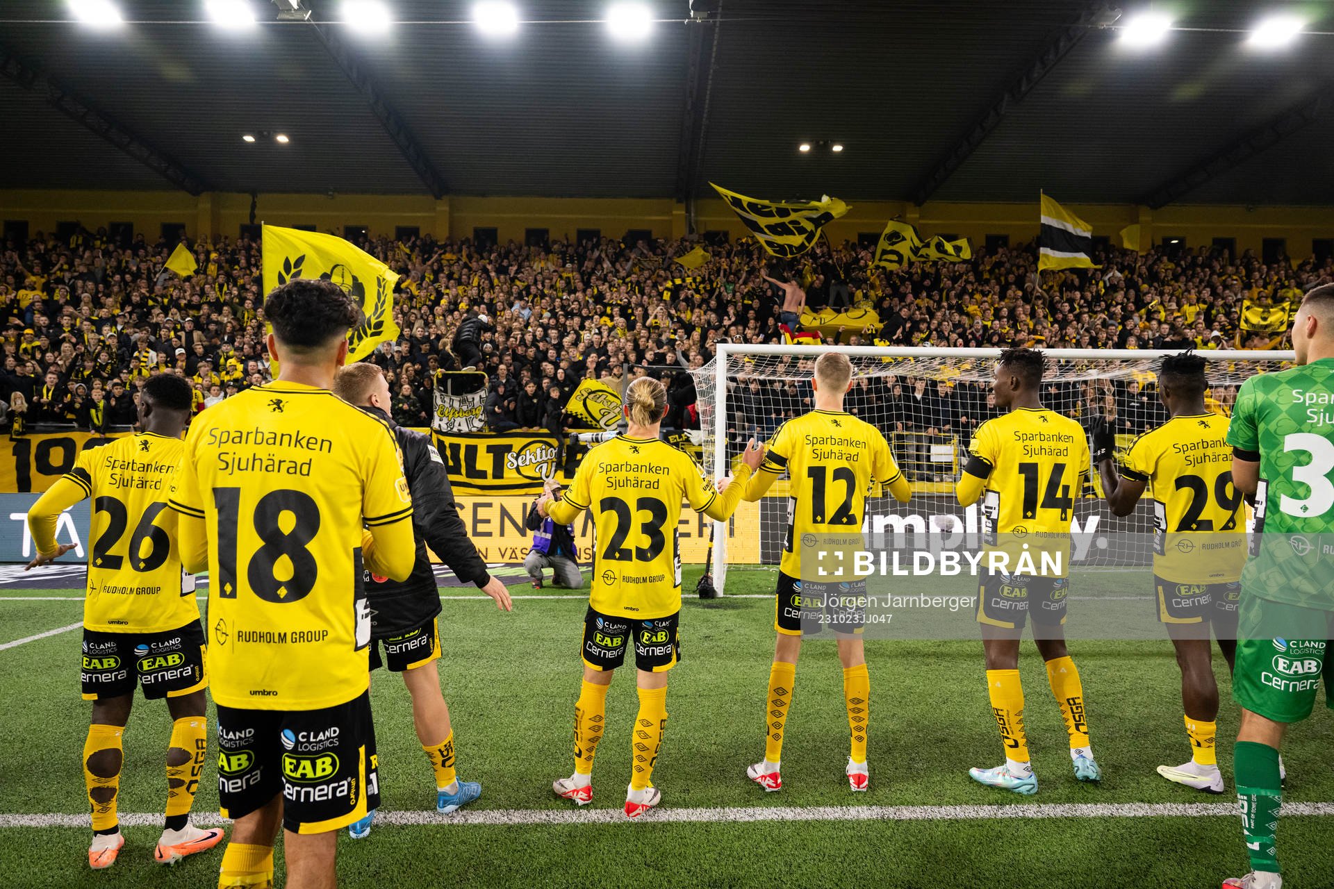 Elfsborgs spelare jublar