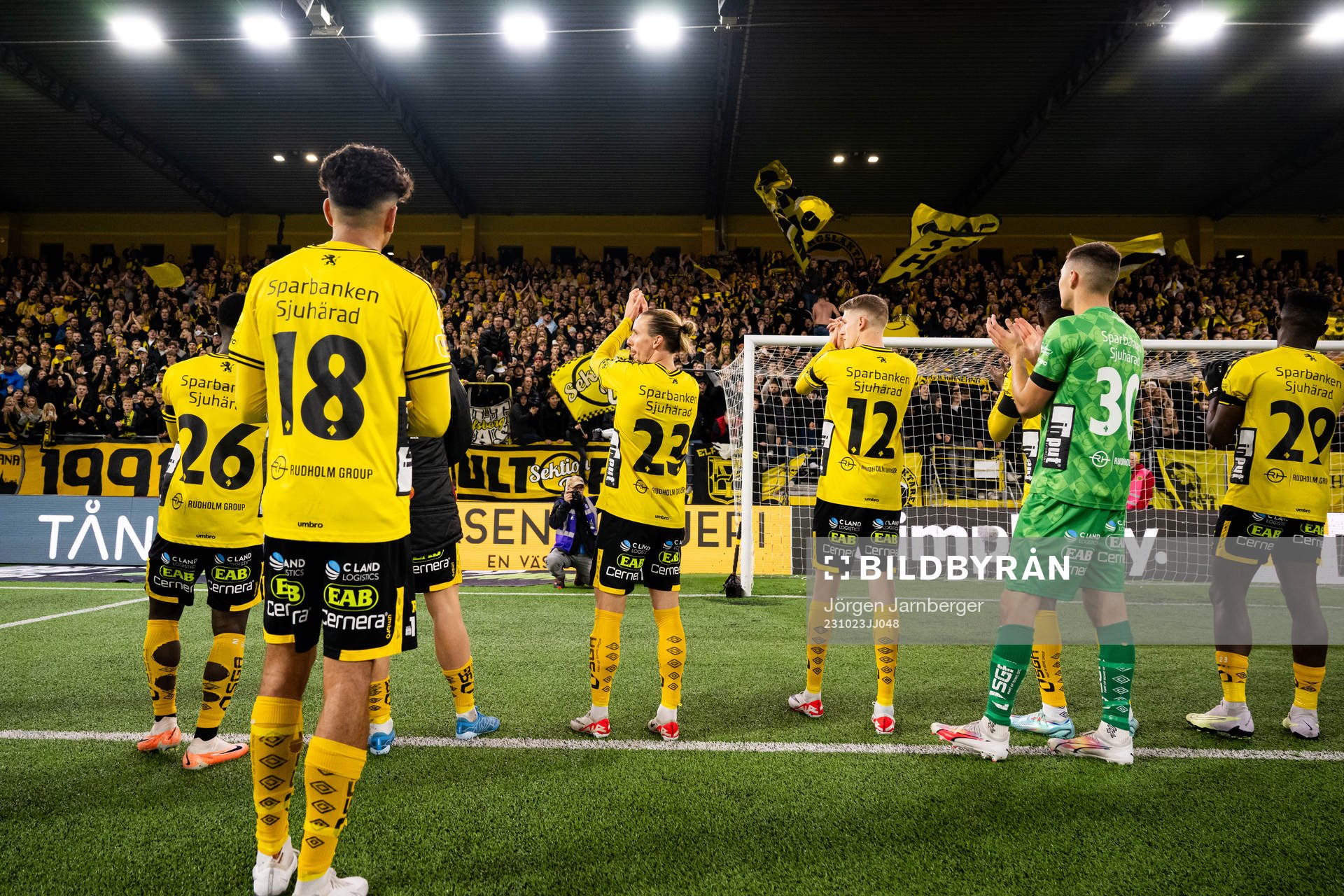 Elfsborgs spelare jublar