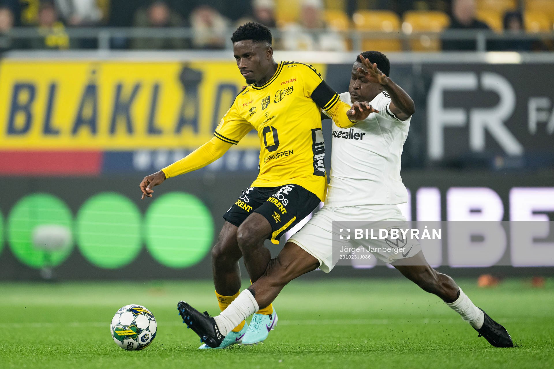 Elfsborgs Michael Baidoo och AIKs Erick Otieno