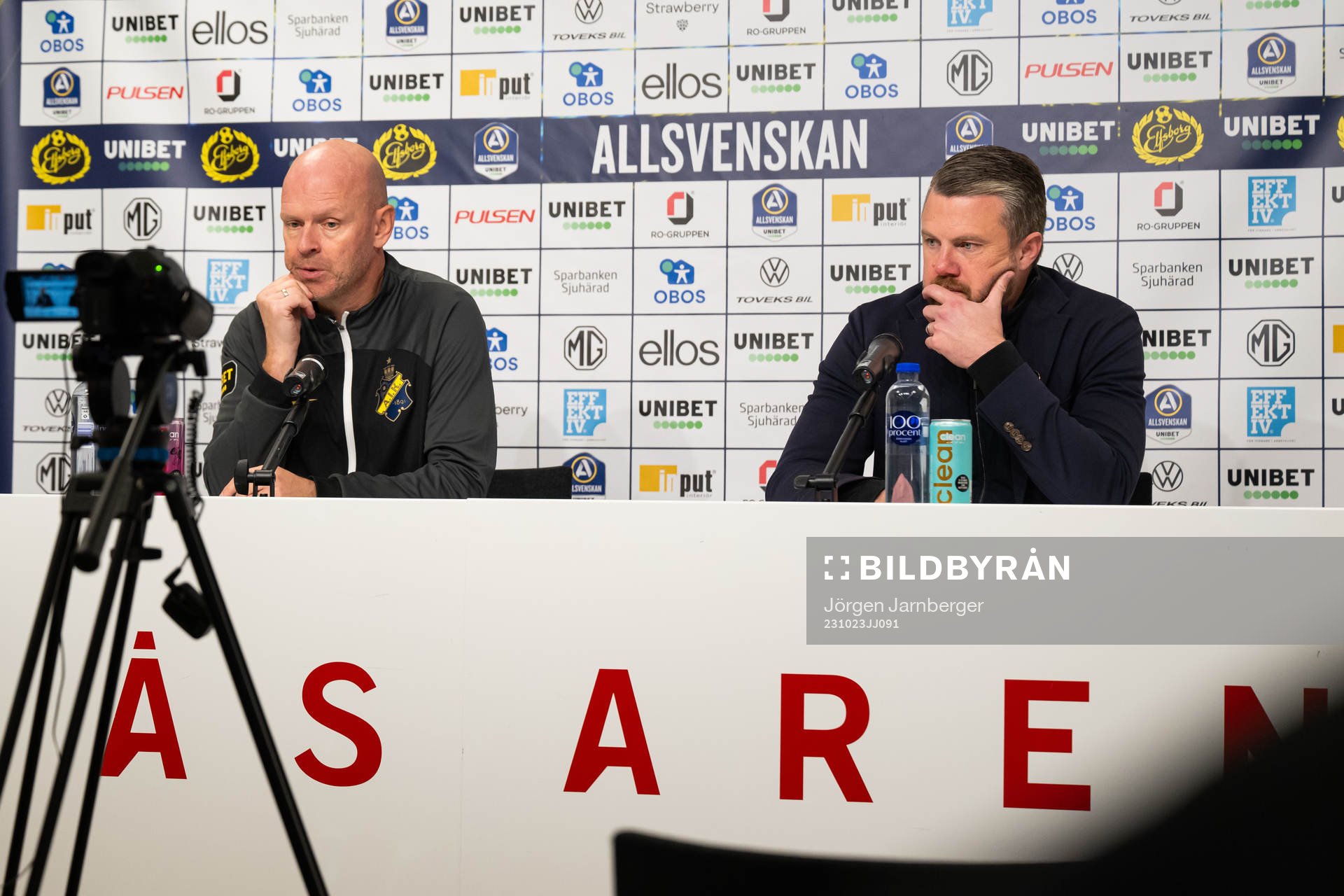 AIKs tränare Henning Berg och Elfsborgs manager Jimmy
