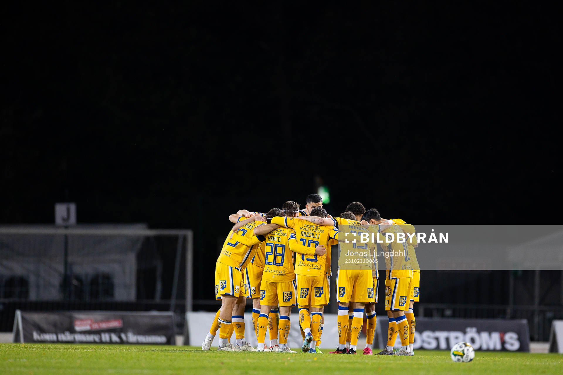 IFK Göteborgs spelare före andra halvlek