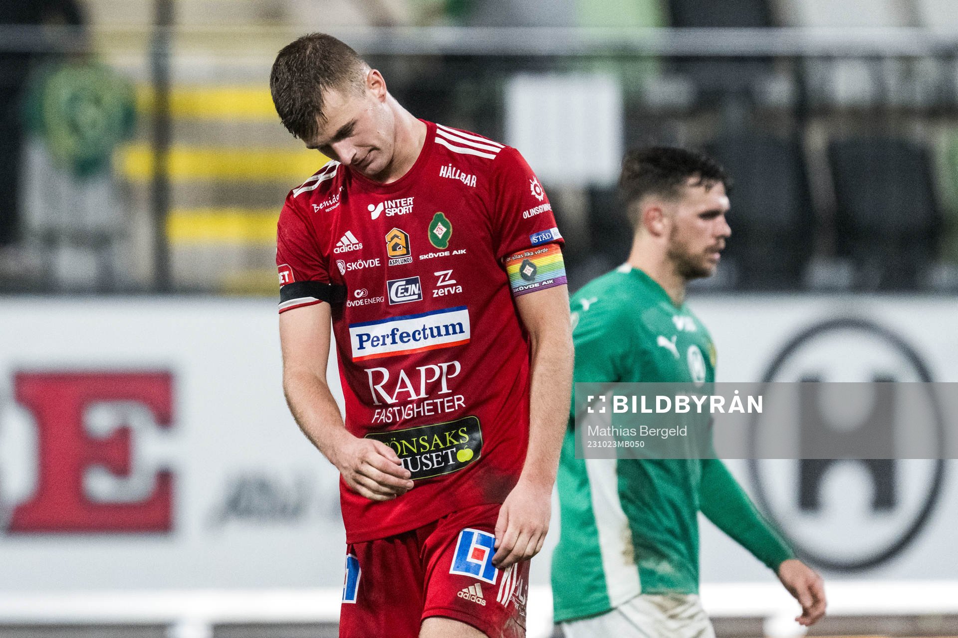 Skövde AIKs Filip Schyberg deppar
