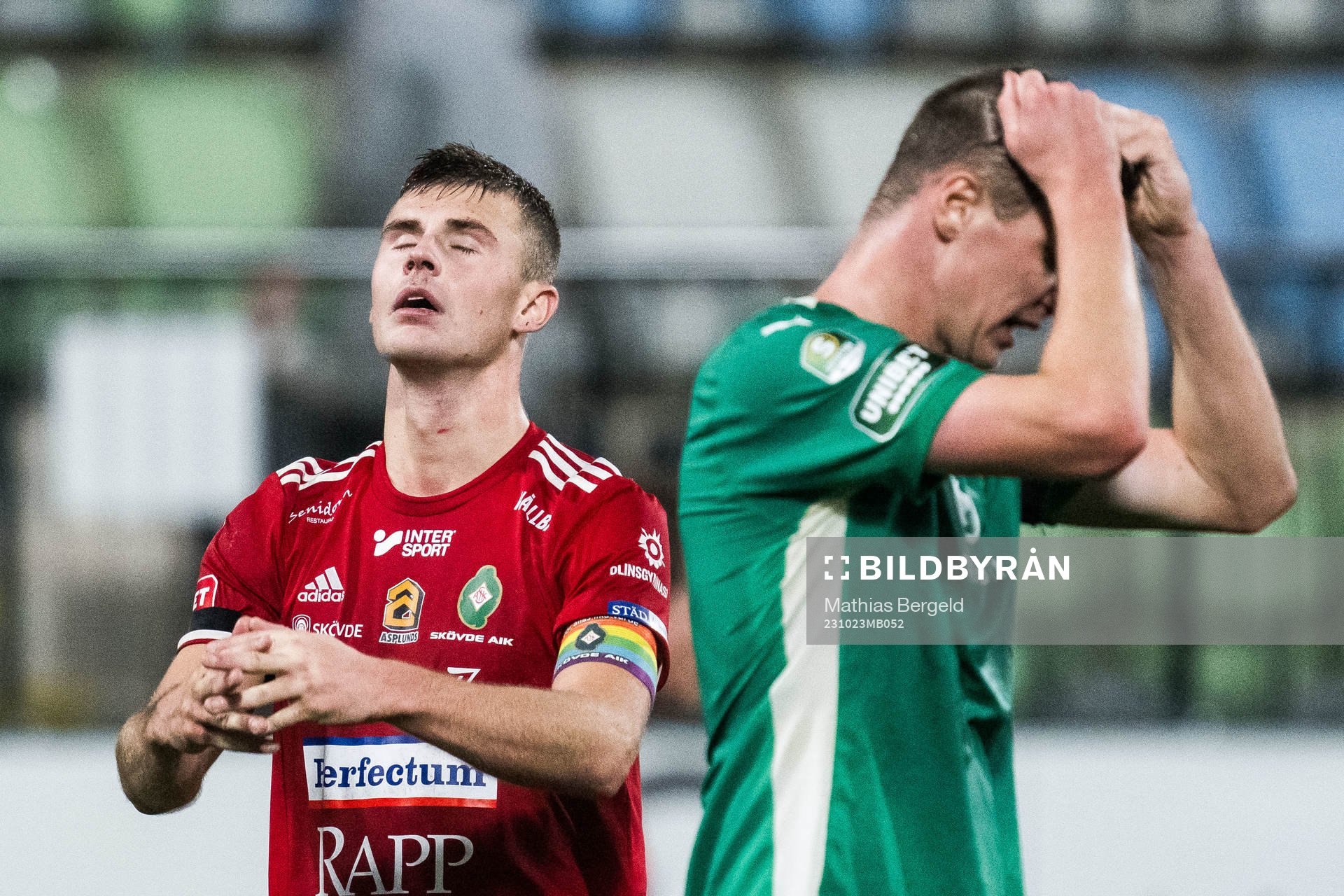 Skövde AIKs Filip Schyberg och Jönköpings Södras