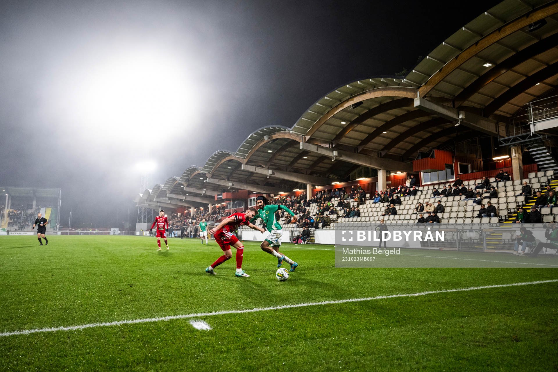 Skövde AIKs Gustav Broman och Jönköpings Södras Hady