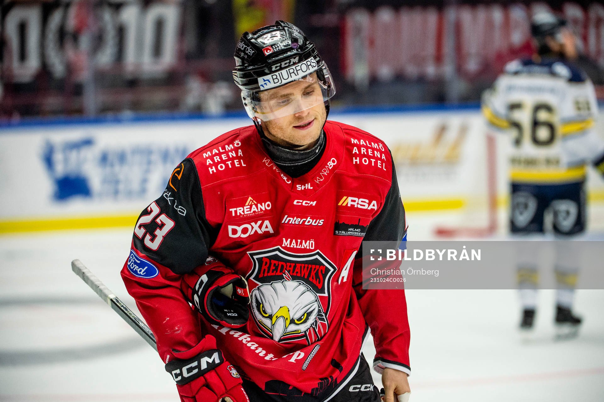 Malmö Redhawks Christoffer Forsberg deppar