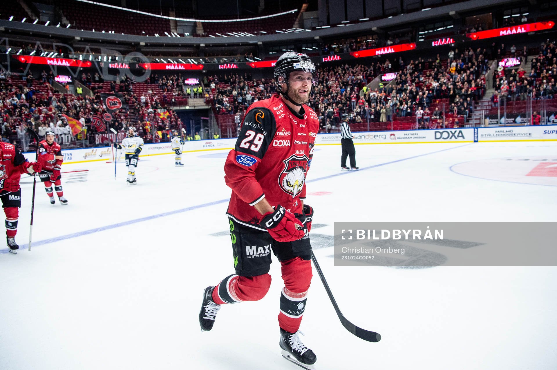 Malmö Redhawks Kim Rosdahl jublar