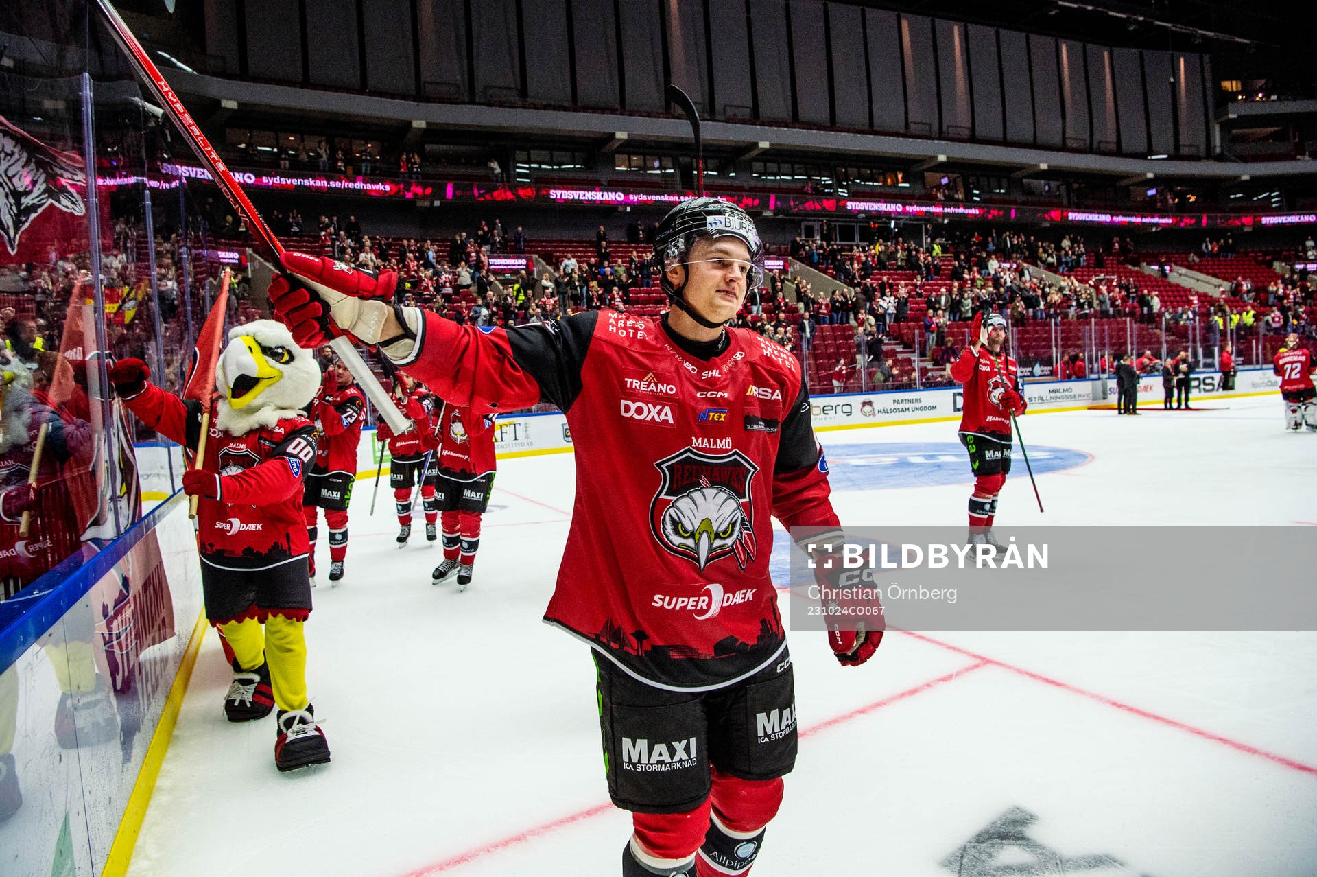 Malmö Redhawks Teemu Kivihalme jublar