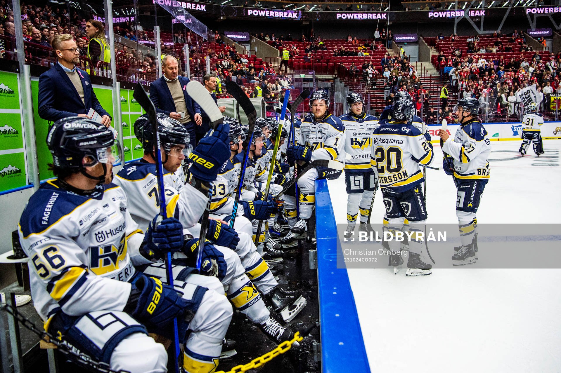 Deppiga miner i HV71