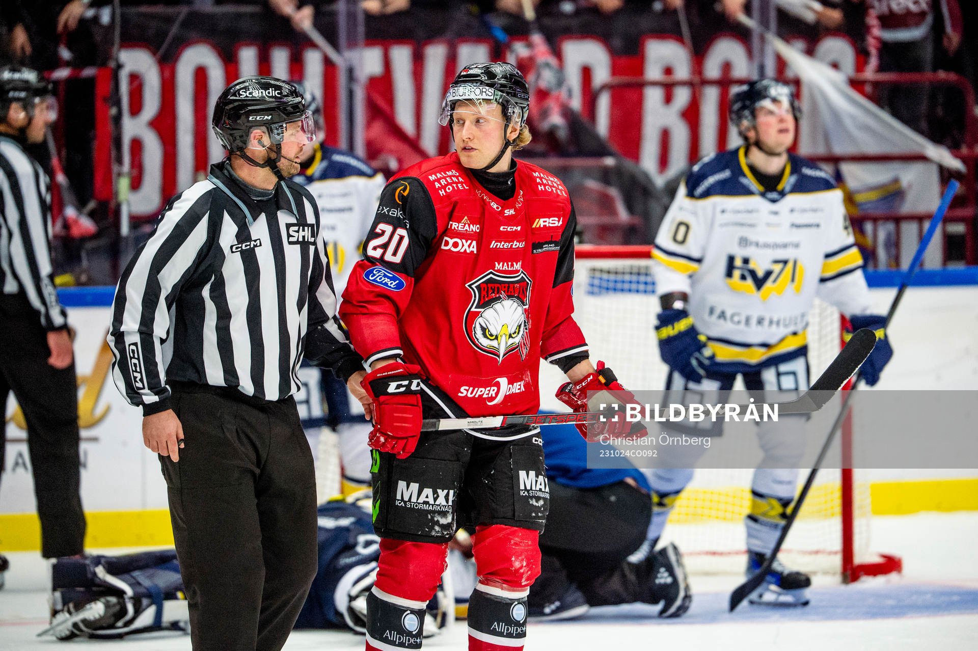 Malmö Redhawks Thomas Berg Paulsen får matchstraff