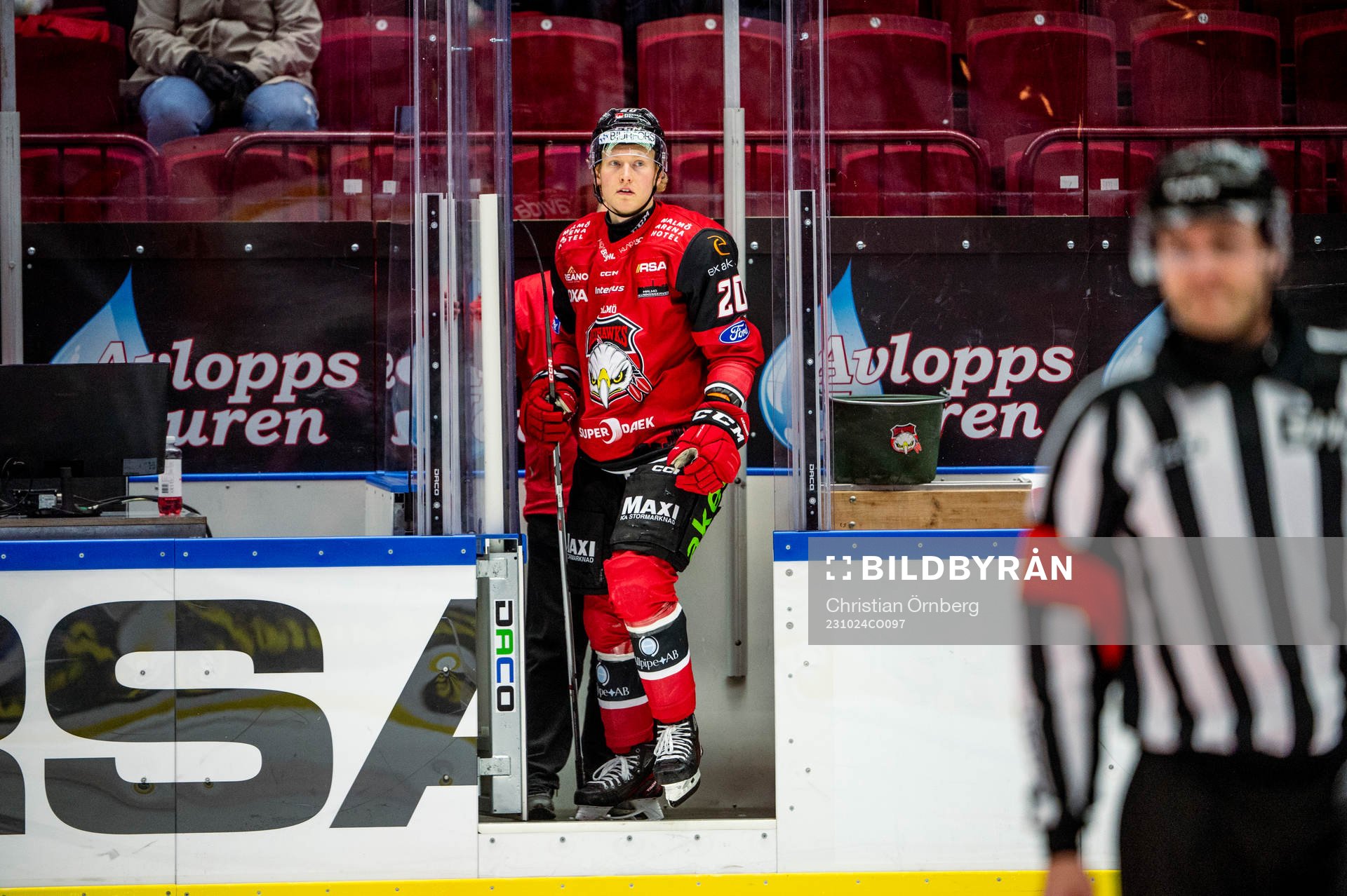 Malmö Redhawks Thomas Berg Paulsen får matchstraff