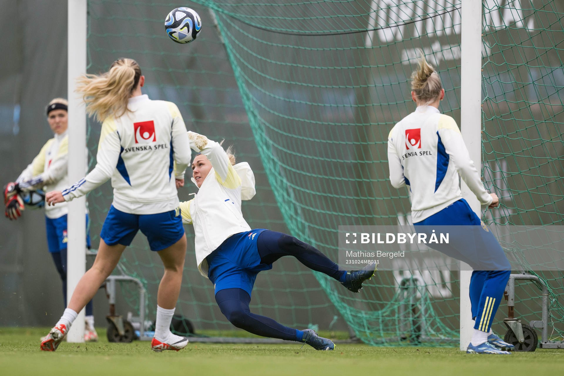 Goalkeeper Jennifer Falk of Sweden