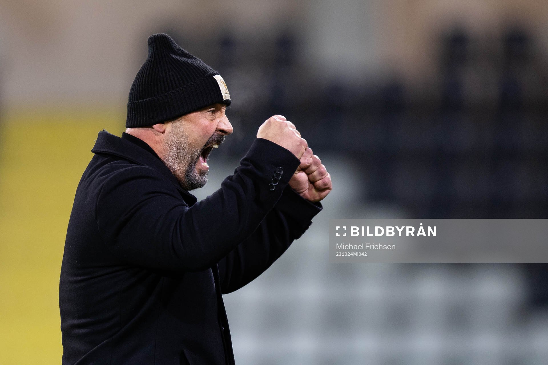 Utsiktens manager Bosko Orovic jublar